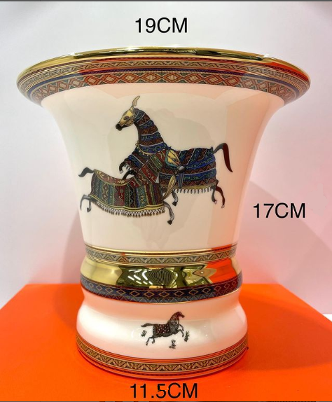 Hermes Wide Vase with Horses - Hermes Vase | Aleppo Gift UAE